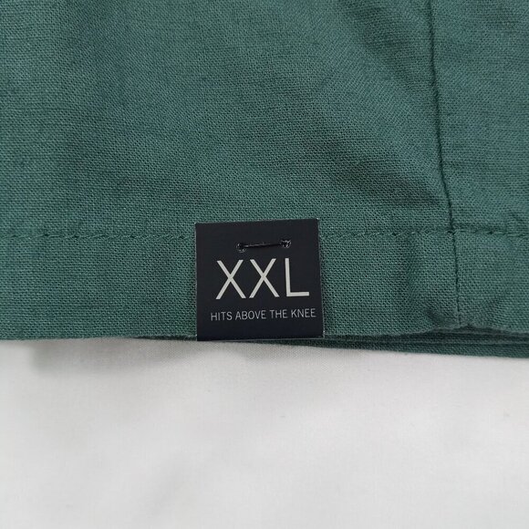 Marc Anthony Mens Linen Shorts Size XXL Green Lightweight Breathable Summer - Picture 7 of 9